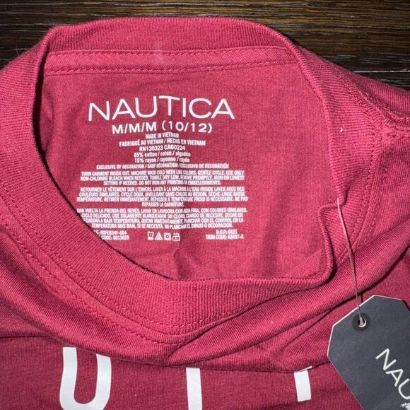 May 10/12 red nautica long sleeve shirt - Picture 4 of 4